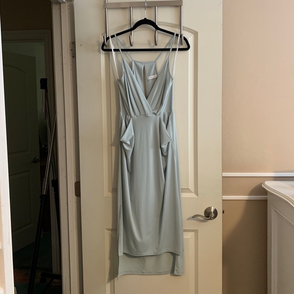 BCBGeneration Sage Faux Wrap Midi Dress